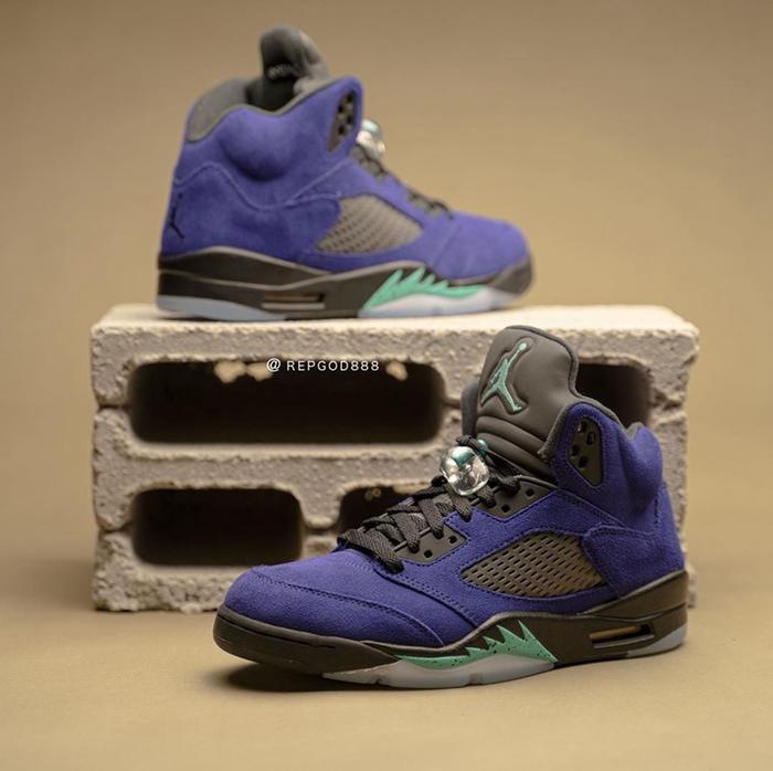 紫葡萄 Air Jordan 5 实物上脚曝光，确定 6 月发售！