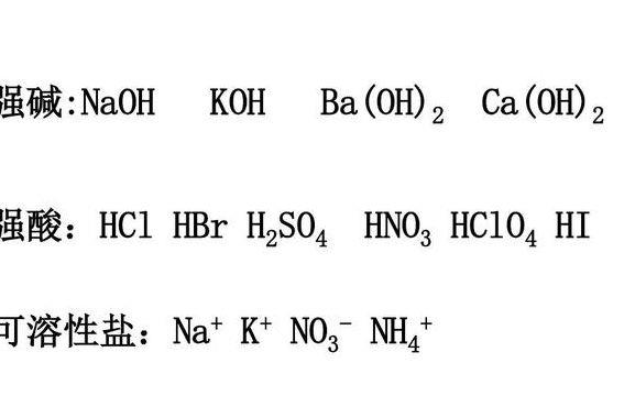 六大强酸（六大强酸分别是什么）