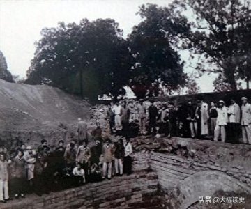 ​老照片：实拍1956年大明皇陵挖掘全过程，图九是万历皇帝的头骨